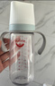爱得利（evorie）婴儿奶瓶套装  6个月以上宝宝宽口径奶瓶套装一瓶三用300ml 蓝 实拍图