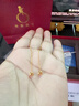 牧笛足金999耳线爱心短款黄金心形耳坠流苏精致桃心耳饰流苏耳环送礼 【足金光面爱心耳线】/对【6cm-约0.73g】 晒单实拍图