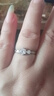 中国黄金（CHINA GOLD）S925银一见钟情戒指男女款情侣一对指环结婚七夕情人节礼物送女友 一见钟情情侣戒指【女款】 实拍图