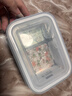 GLASSLOCK进口钢化玻璃保鲜盒上班带饭微波炉加热分隔食品级饭盒670ml 实拍图