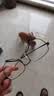 依视路（ESSILOR） 钻晶系列高清耐磨防蓝光近视超薄镜片专业配度数眼镜架男女镜框 TR-全框-1021BK-黑色 镜框+依视路膜岩高清1.60现片 实拍图