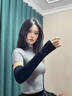 李宁（LI-NING）冰袖男女防晒袖套冰丝袖套防紫外线冰柱袖护手臂套袖骑行胳膊防晒 实拍图