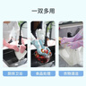 添赞（Titanfine）添赞加长家务天然乳胶手套1副L码清洁洗衣耐磨防水套袖秋冬紫色 实拍图