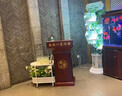 实木升降演讲台发言台酒店迎宾站台会议学校教师演讲桌培训主席台 实木演讲台加厚(60CM) 实拍图