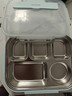 美厨（MAXCOOK）304不锈钢饭盒4.5cm加大加深5格学生饭盒保温盒2L配餐具个MCFT111 实拍图