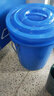 易逗垃圾桶大号加厚商用酒店户外厨房工业环卫大容量带盖无盖家用水桶 100L加厚蓝色有盖 实拍图