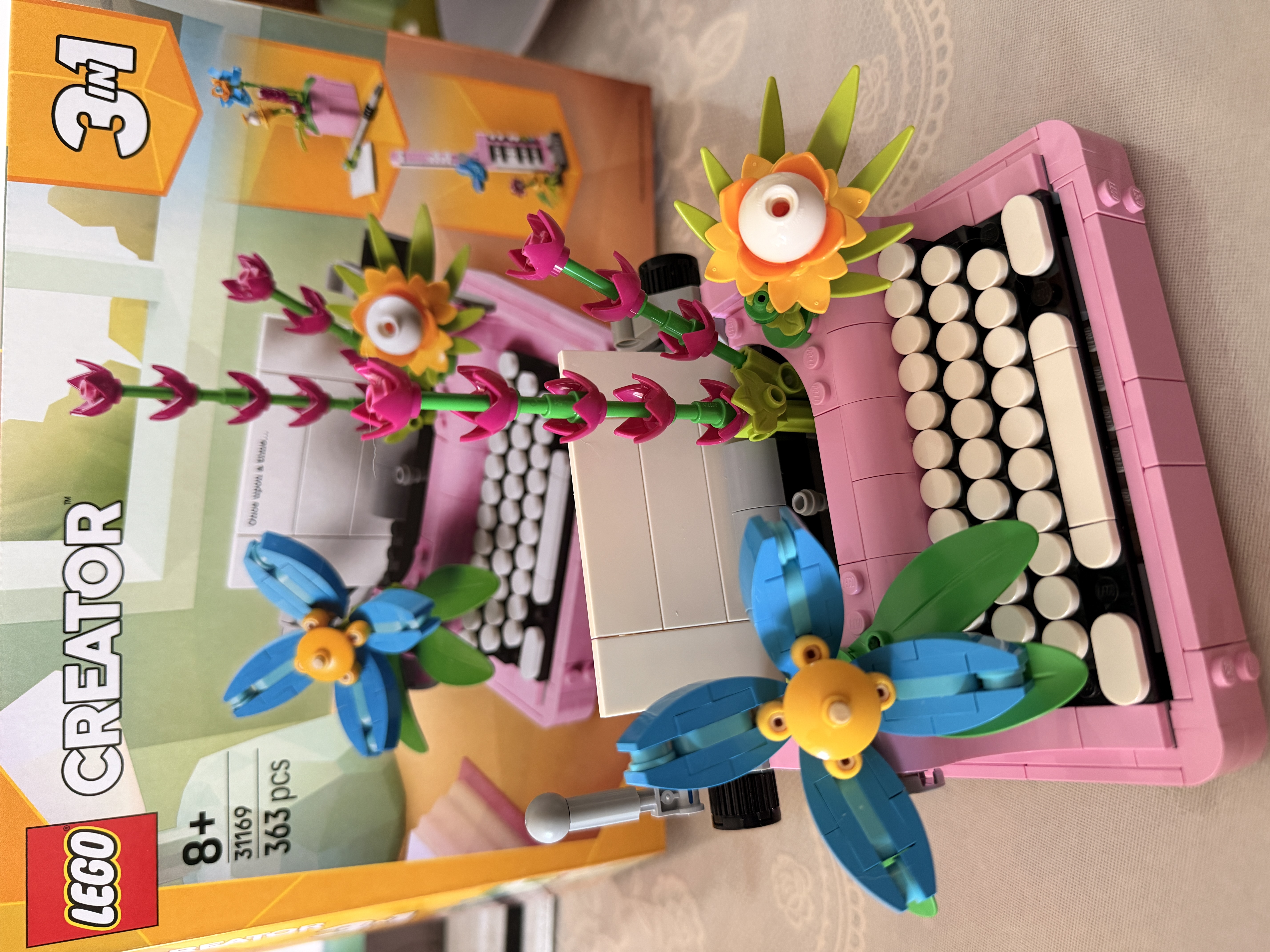 乐高（LEGO）积木31169 鲜花打字机男女孩儿童玩具七夕情人节礼物家居装饰摆件 实拍图
