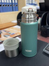 膳魔师（THERMOS）进口不锈钢保温杯男女士小学生水杯子带盖进口车载杯儿童便携FFM  FFM351K-SG绿色 实拍图
