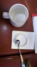 传旗陶瓷马克杯带勺盖咖啡杯牛奶杯早餐杯办公杯男女茶杯描金白400ml 实拍图