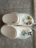 卡骆驰（CROCS）檀健次同款复古小鲸鱼洞洞鞋时尚厚底洞洞鞋花园鞋206302 白色-100(含智必星) 36 /37(230mm) 实拍图