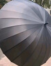 美度（MAYDU）长柄雨伞大号加固加厚结实抗风伞男士手动长把直柄雨伞黑M5003 实拍图