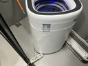 智洁小天使婴儿迷你洗衣机4.5kG高温煮洗全自动洗衣机宝宝小型儿童带智能烘干杀菌除螨洗烘一体机家用免污洗 4.5KG白色【蓝光洁净+仿生手洗】高端触屏 波轮 实拍图