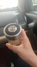 希诺抗菌玻璃杯双层防烫办公车载水杯男高档泡茶杯子XN-9303KT 360ml 实拍图