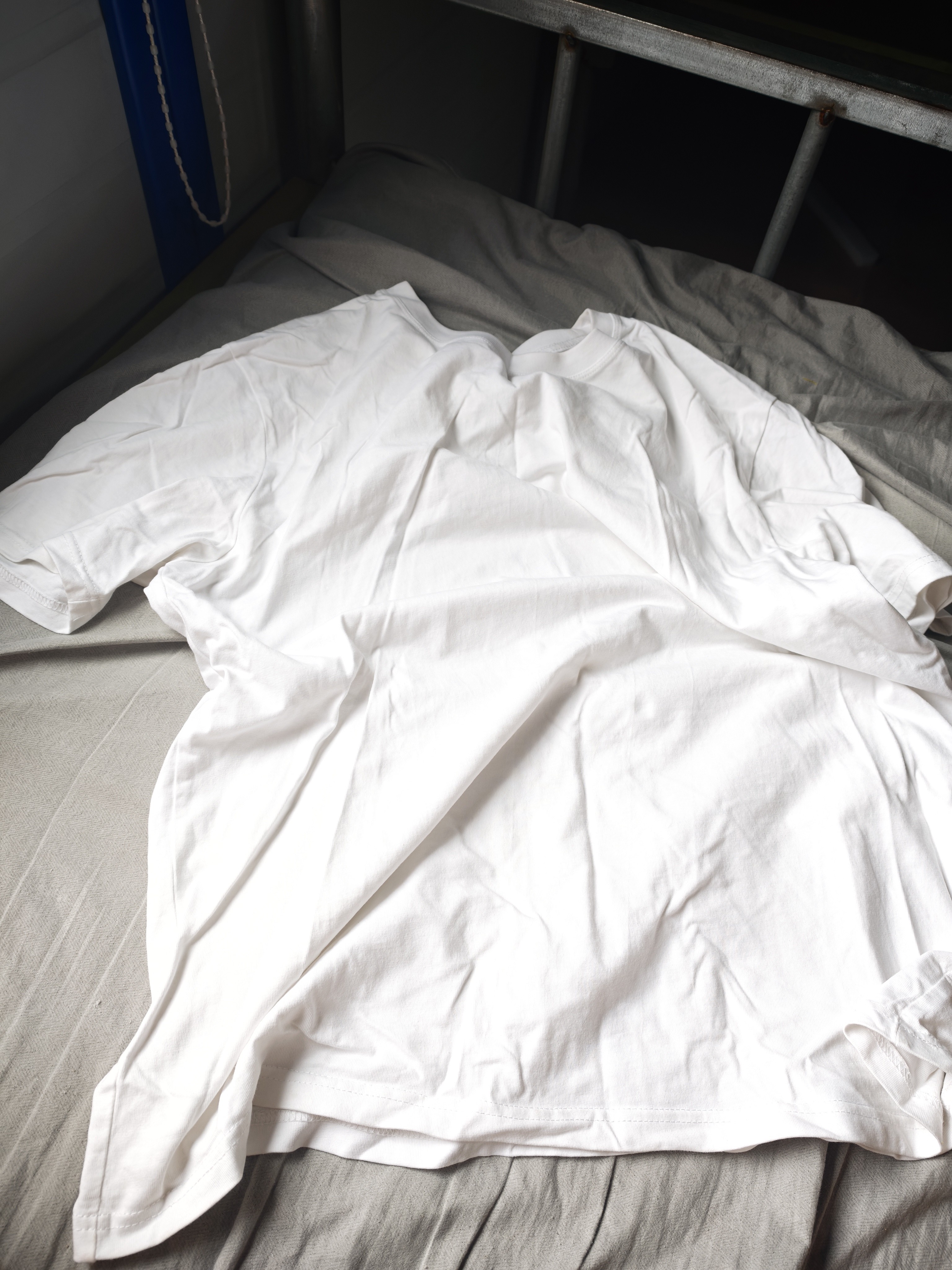 凡客诚品（VANCL）纯棉长袖T恤男春秋季圆领内搭衣服休闲宽松透气打底衫 白色 2XL 实拍图