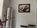 良木美式餐厅装饰画牡丹花油画客厅挂画欧式餐厅高级感壁画2026新款 A款富贵牡丹+复古棕框 40*60cm 皮纹膜画面HC3【经典皮纹肌理】 实拍图