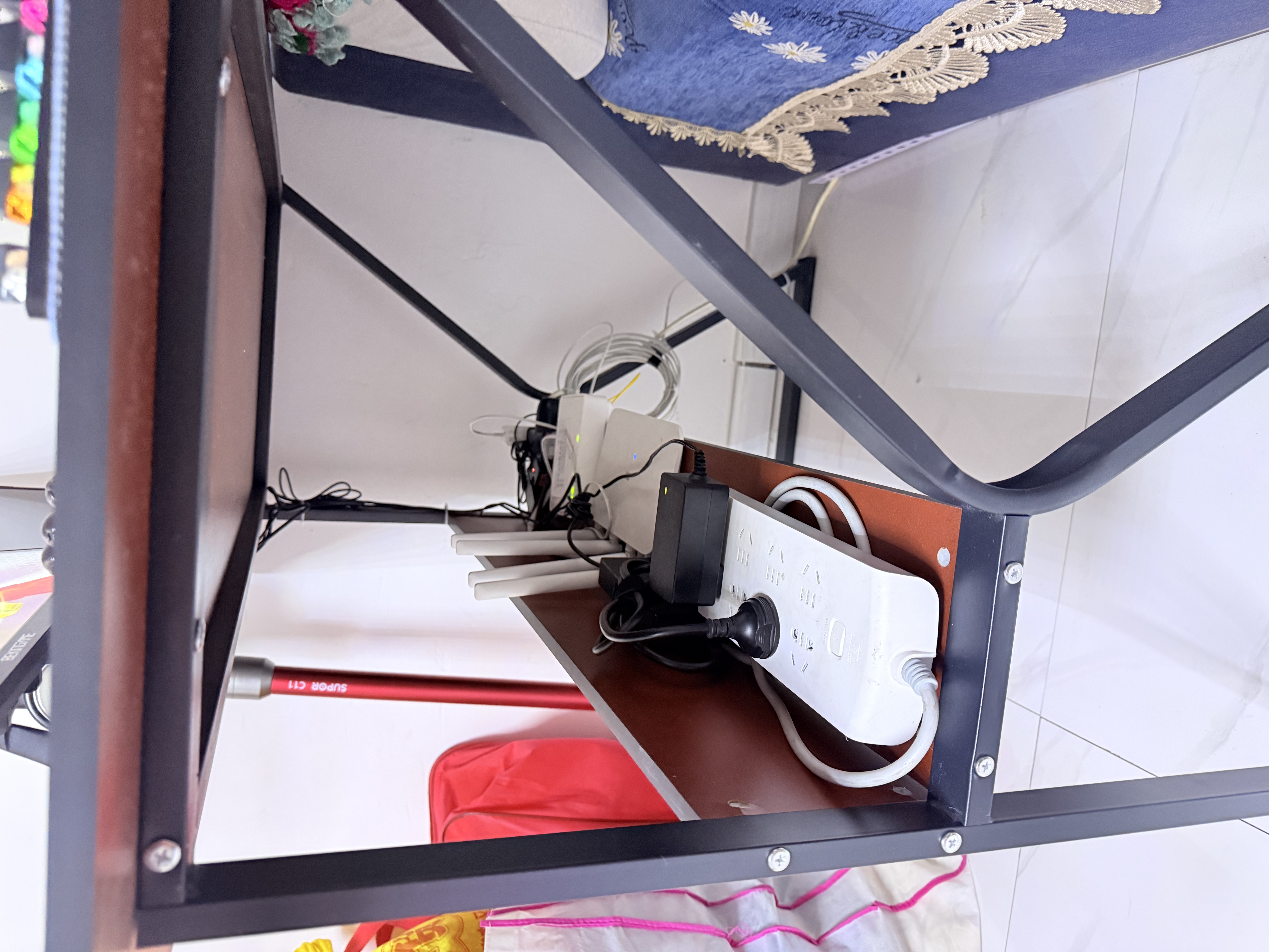 姗姗木艺电脑桌台式家用电竞桌卧室简易桌子学生书桌办公学习桌 实拍图