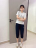 安踏七分裤女直筒夏季宽松黑色中裤速干户外休闲运动裤子男女同款 【休闲百搭-拉链口袋】基础黑 L /女生建议拍小一码 实拍图