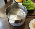 利仁（Liven）小钢人不锈钢0涂层电煮锅分体式小电锅电蒸锅小型1-2人电火锅蒸煮一体多功能锅2L配蒸笼DHG-J1851 实拍图