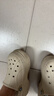 卡骆驰（CROCS）贝拉洞洞鞋沙滩鞋包头女鞋厚底拖鞋|210062 冬日白 -11S 37 (230mm) 38 实拍图