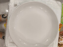 泰鑫兴10英寸（26cm）2只装 陶瓷釉下彩白瓷盘子菜盘果盘家用深盘 实拍图