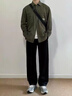 港蒂湾夏季冰丝裤子男休闲裤男裤速干裤宽松直筒裤经典百搭时尚阔腿裤 (夏季）黑色 XL -125-140斤 实拍图