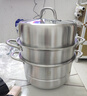 康巴赫蒸锅304不锈钢蒸笼食品级双层汤锅家用蒸煮炖燃气灶电磁炉通用 【加厚304不锈钢】 3层 30cm 实拍图