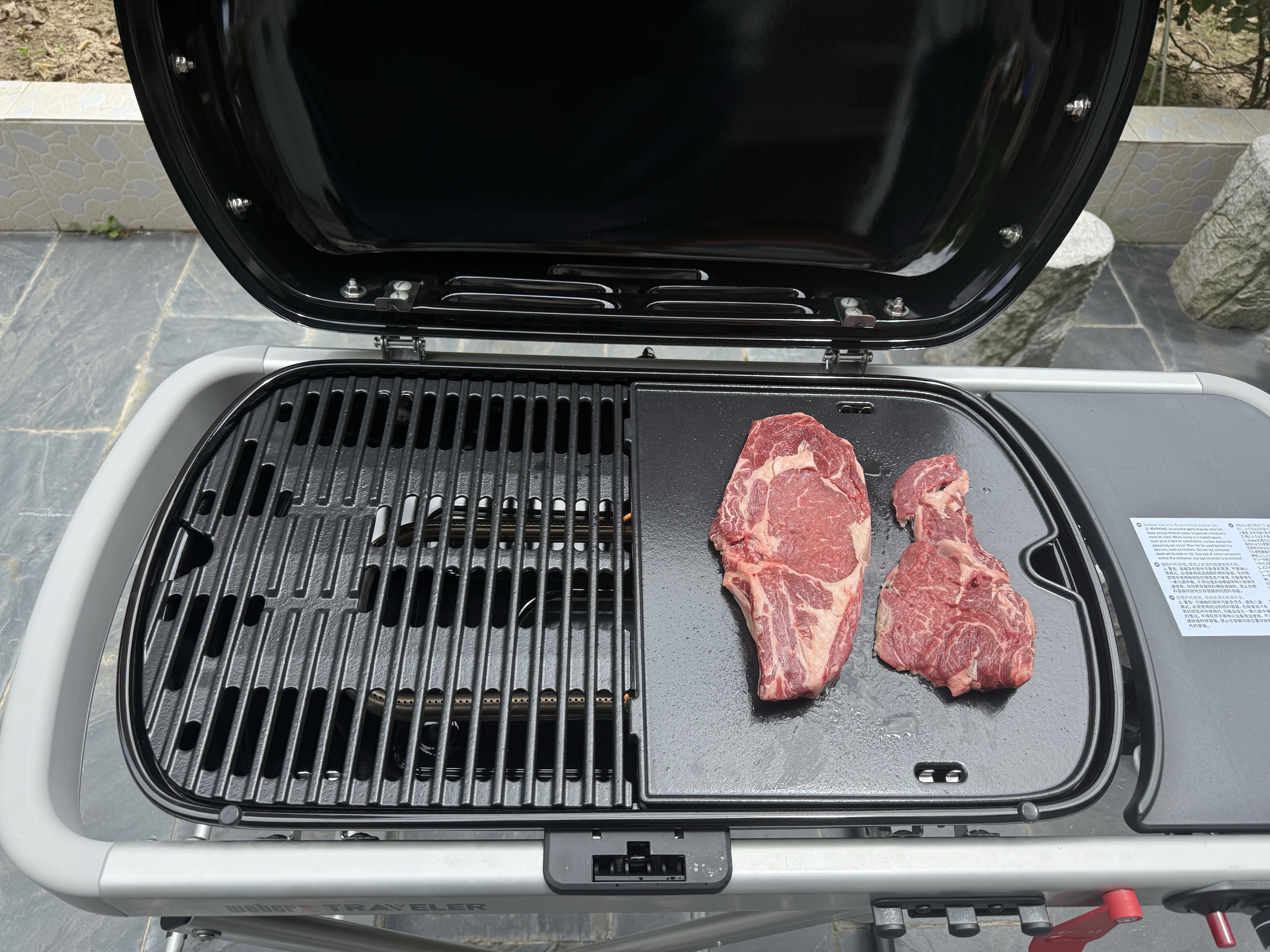威焙（weber）Traveler燃气大烤盘烤炉户外露营庭院野炊便携烤肉折叠烧烤炉 专属配件套餐 实拍图