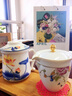 九楼阁 景德镇青花高温陶瓷仿古白酒酒壶酒杯酒具套装高脚杯酒具1壶10杯 黄釉帝王龙 礼盒包装+托盘 实拍图