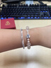 老凤祥520送女朋友礼物银手镯子生日送老婆女士实心纯足银素圈2026新款 繁花蝴蝶手镯【老凤祥品牌礼盒】 25±1g配证书 实拍图