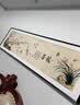 良木主卧老人卧室床头挂画新中式茶室装饰画客厅沙发背景墙壁画高级感 J1-暖居-棕木框+布艺 30*120CM 实拍图