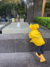 幸福玛丽（Cheerful Mario）大眼狗儿童雨靴防滑防水2025新款男童水鞋宝宝雨鞋黄色内长18cm 实拍图