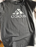阿迪达斯（adidas）短袖t恤男士夏季跑步健身运动衣快干衣透气男装T恤  黑白 L 实拍图