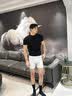 GOLOVEJOY高乐捷运动内裤男速干透气健身训练防磨腿紧身平角短裤 高级白 L 实拍图