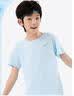 361°童装 儿童短袖夏季男女童清爽弹力速干透气短袖 蓝140 实拍图