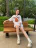 CAMILA KSENIA阿甘鞋女士2026年新款秋季百搭板鞋厚底网面鞋运动鞋透气小白鞋子 藏蓝色 37 实拍图