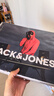 杰克·琼斯（JACK&JONES）26年男装四季打底T恤男士凉感透气多色情侣款短袖t恤水洗不易走形 白色A06 XS 165 实拍图