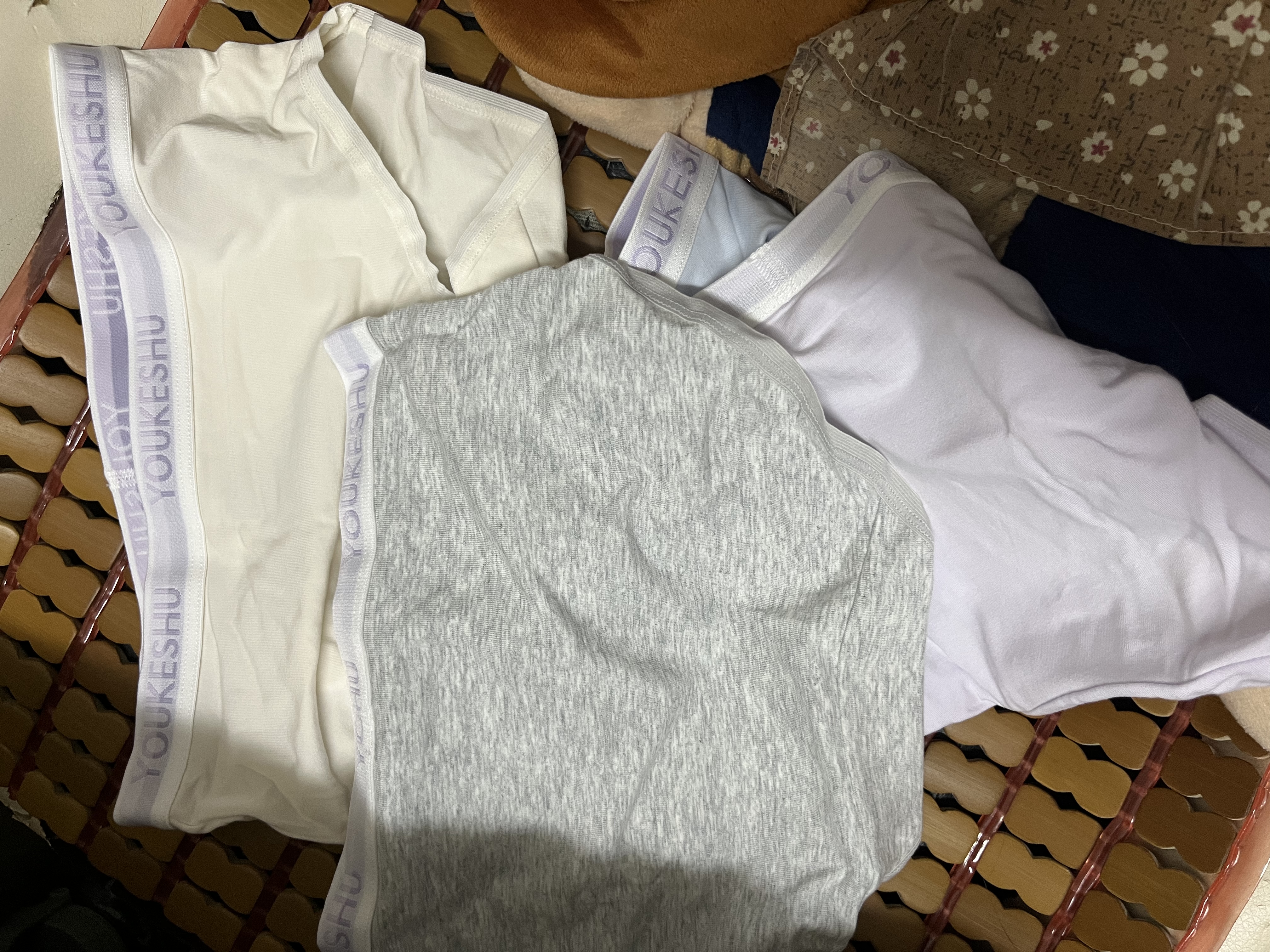 有棵树【元气紫】A类婴儿棉内裤女纯棉10A抗菌桑蚕丝裆运动风三角裤 实拍图