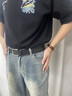 七匹狼男士皮带真牛皮2026新款针扣式腰带男牛仔裤带父亲节礼物送爸爸 黑色 实拍图