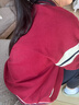 可可鸭（QQ DUCK）童装女童外套儿童夹克青少年棒球服学生衣服棒球夹克酒红；160 实拍图