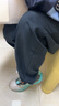 安踏童装男童运动裤儿童裤子3-12岁夏季梭织薄款休闲裤长裤A72527501 实拍图