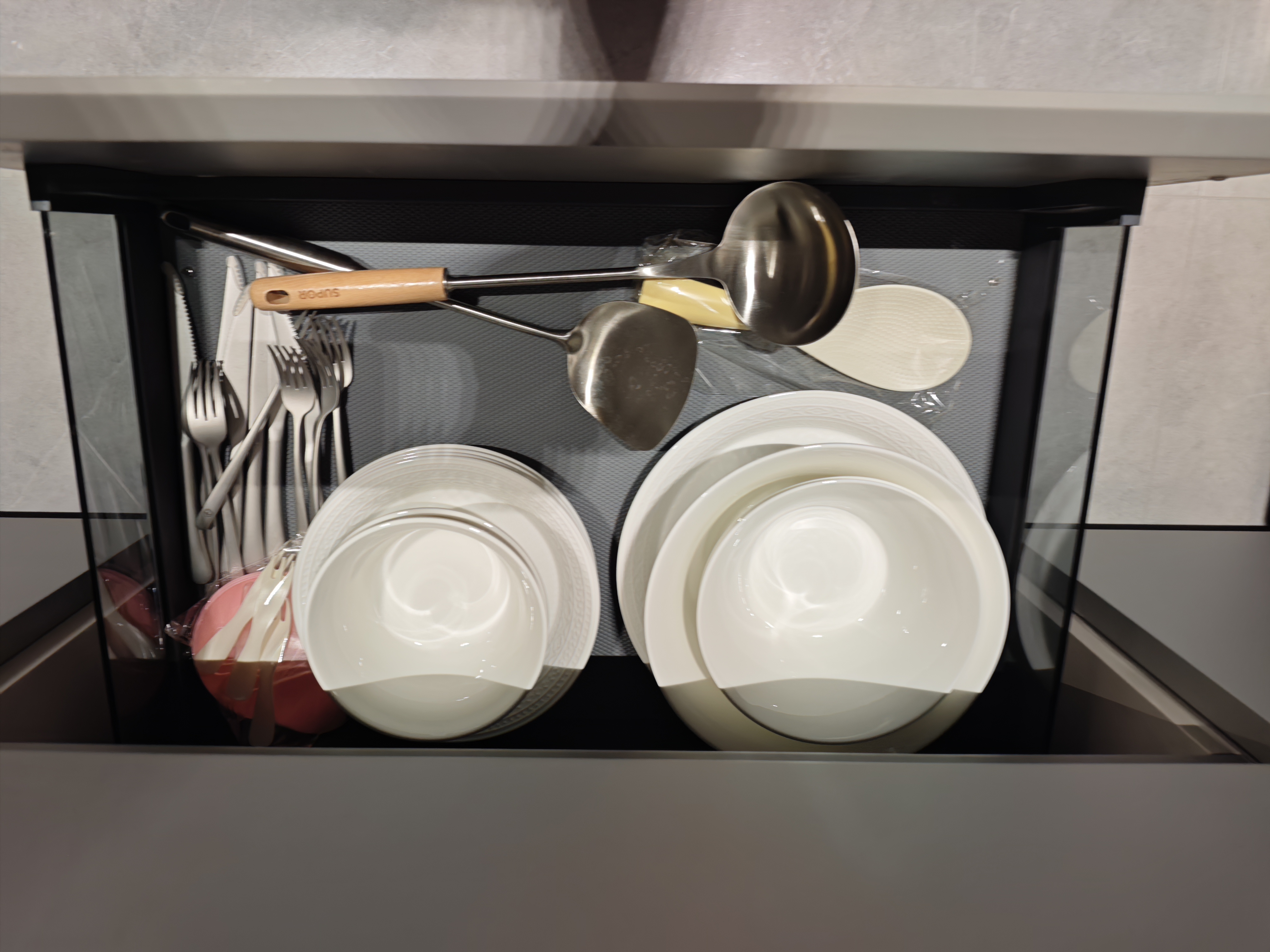 京东京造 饭碗 乔迁之喜陶瓷家用餐具套装 浮雕枫丹白露 碗4.5英寸*6 实拍图
