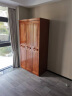 丽巢 衣柜 实木衣柜现代中式小型衣橱木质开门衣柜现代简约储物柜 812 三门 衣柜 实拍图