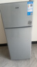 奥克斯小冰箱家用小型迷你冷藏冷冻两用出租房宿舍用节能省电寝室办公室电冰箱 【节能省电】186银色【高效保鲜 铜管速冷】70L 实拍图