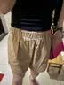班尼路（Baleno）100%纯棉短裤女2026年夏季新款外出游玩高腰宽松阔腿裤百搭三分裤 实拍图