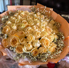来一客鲜花速递99朵红玫瑰花束礼物表白送女友全国同城配送 52朵香槟玫瑰 实拍图