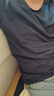 京东京造10A抗菌t恤男短袖t恤春季男女白小T休闲内搭打底衫雾霾蓝L 实拍图