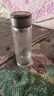 【京东物流配送】高硼硅双层玻璃杯大容量泡茶杯水杯子茶水分离杯 【双层加厚】茶杯350ml1只 实拍图