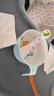 五和（WUHE）辅食碗儿童餐具宝宝吃饭碗卡通带手柄婴幼儿碗耐树脂食品级防烫 小恐龙单柄碗400ML+勺子 实拍图