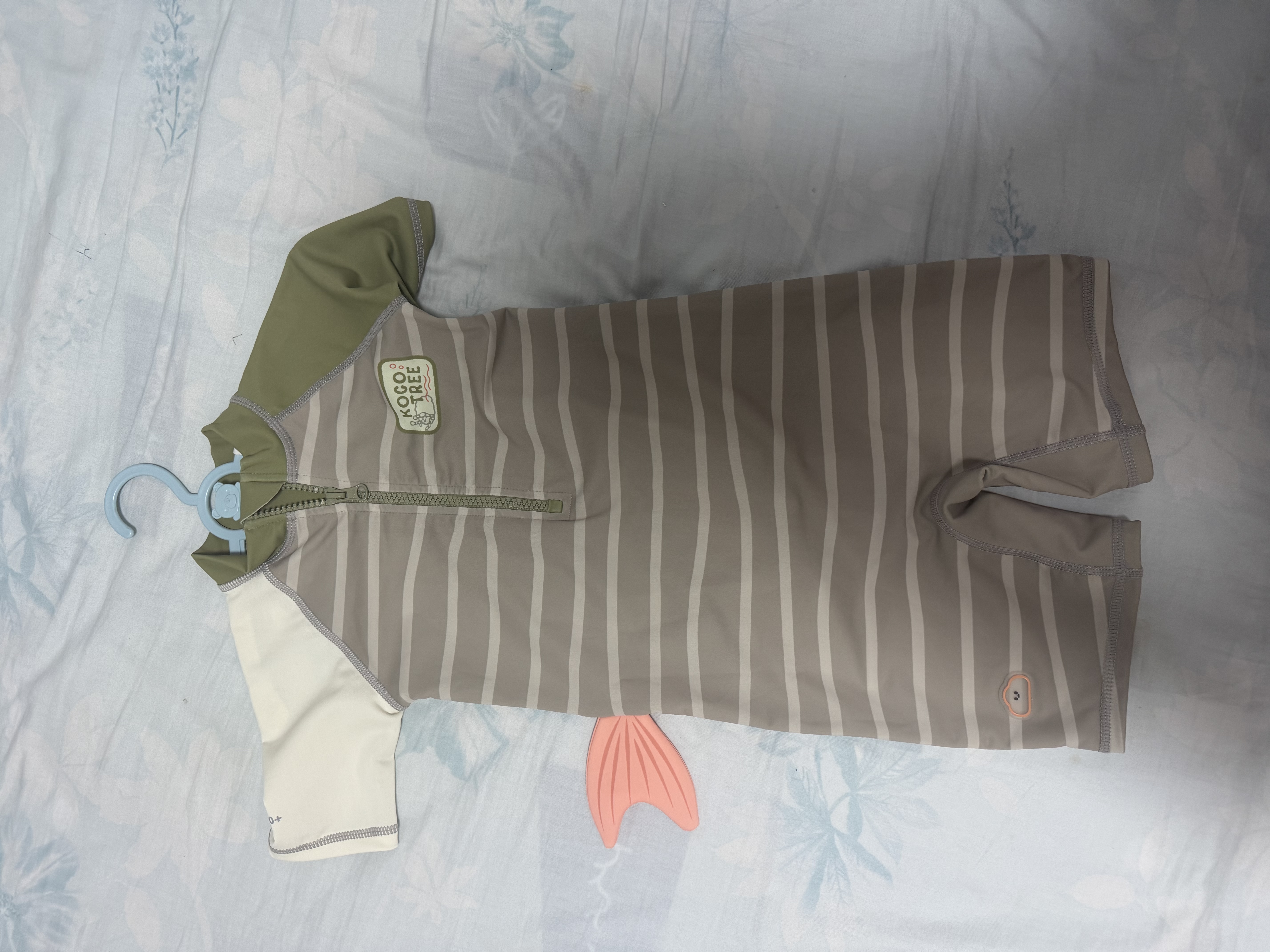Kocotreekk树儿童泳衣连体原纱男童防晒女孩长袖抗菌耐氯游泳宝宝泳装夏季 实拍图