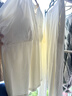 嫚熙春夏款哺乳衣外出纯棉孕妇自带胸垫喂奶睡衣月子服产后家居服黄XL 实拍图